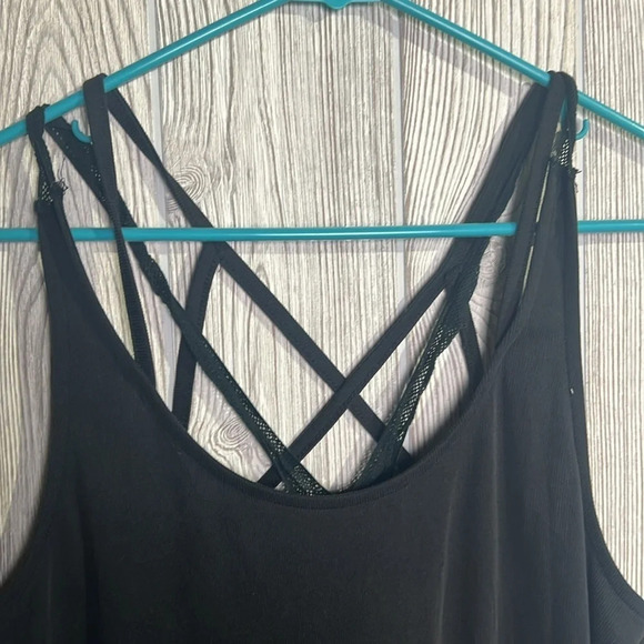 Women Doe & Rae Tank Top Black Size Large 70% Modal - Picture 2 of 6